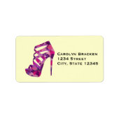 Glamヴィンテージハイヒール結婚ズ住所 シール (正面)