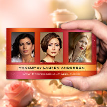 Glam写真カスタムポートフォリオメイクアップ名刺