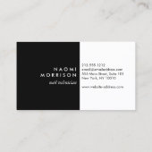 Glam爪、 ネイルスクリプト文字金ゴールド/ブラック名刺 名刺 (裏面)