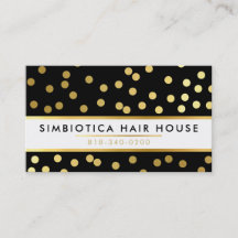 GLAM紙吹雪モダン可愛いドットパターン金ゴールドブラック