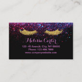 Glam美しいサロンメイクアップアーティストラッシュ拡張機能 名刺 (裏面)