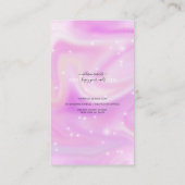 Glam虹色モダン爪、 ネイルアプリケーションガイドB 名刺 (裏面)