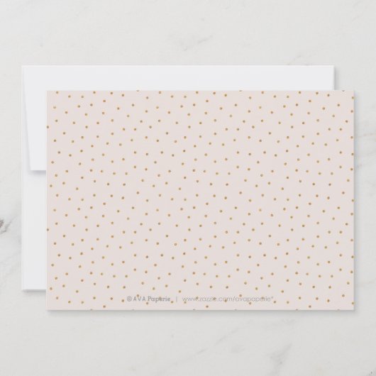 Glam赤面バラ金ゴールド書の日付を保存 セーブザデート (裏面)