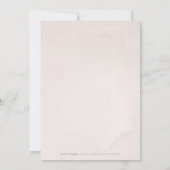 Glam赤面バラ金ゴールド書道バースデーパーティー 招待状 (裏面)