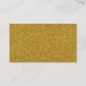 Glam金ゴールドとブラック結婚ズ座席表 プレイスカード (裏面)