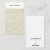 Glam金ゴールドグリッターイヤリングホルダー 名刺 (正面/裏面)