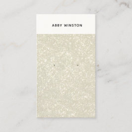 Glam金ゴールドグリッターイヤリングホルダー 名刺