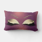 Glam金ゴールドグリッターグラムメイクアップラッシュコッパー ランバークッション (裏面)