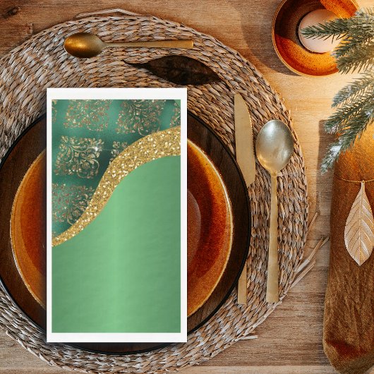 Glam金ゴールドグリッターグリーンメタリックフェスティバル