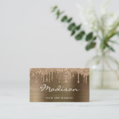 Glam金ゴールドグリッタードリップスタイリスト 名刺 (スタンド正面)