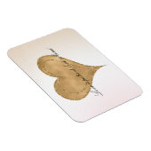 Glam金ゴールドグリッターハート マグネット (右側)