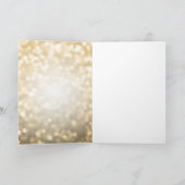 Glam金ゴールドグリッターライト30th誕生日ありがとう サンキューカード (内部)