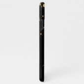 Glam金ゴールドグリッターDiamond Sparkle Monogram iPhoneケース (右側)