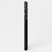 Glam金ゴールドグリッターDiamond Sparkle Monogram iPhoneケース (左側)