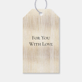 Glam金ゴールドストライプ ギフトタグ