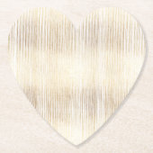 Glam金ゴールドストライプ ペーパーコースター (正面)