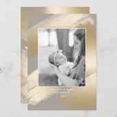 Glam金ゴールドスワッシュと写真 シーズンカード (正面/裏面)