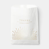 Glam金ゴールドデコヴィンテージ感謝していウェディングユー フェイバーバッグ (正面)