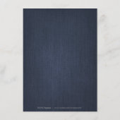 Glam金ゴールドネイビーアートデコヴィンテージウェディング詳細 エンクロージャーカード (裏面)