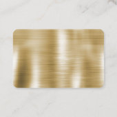 Glam金ゴールドピンクブラックコウィド 名刺 (裏面)