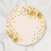 Glam金ゴールドフローラグリッター30th Birthday Script フェイバータグ (裏面)