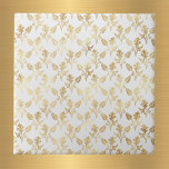 Glam金ゴールドフローラ白 タイル<br><div class="desc">白タイルと金ゴールドフローラデザイン。</div>
