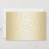 Glam金ゴールドブラック王室のブルー50thフォト誕生日 招待状 (裏面)