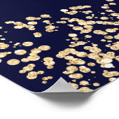 Glam金ゴールドブループリンセスティアラ甘い16へようこそ ポスター (角)