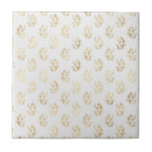 Glam金ゴールドマーメイドホワイト タイル (正面)