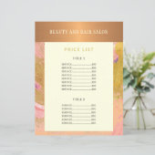 glam金ゴールドモダン赤面抽象芸術グリッター価格表 (スタンド正面)