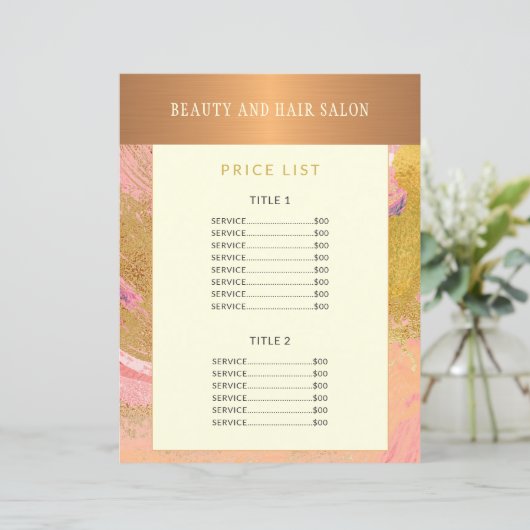 glam金ゴールドモダン赤面抽象芸術グリッター価格表 (スタンド正面)