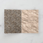 Glam金ゴールドレオパードプリントグリッツ カード (内部)