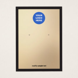 Glam金ゴールドロゴのイヤリング表示カードを追加