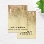 Glam金ゴールド厚いグリッタードリップスネックレスディスプレイ (デスク)