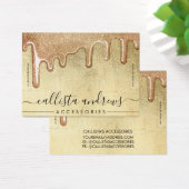 Glam金ゴールド厚いグリッタードリップブレスレットディスプレイ (デスク)