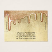 Glam金ゴールド厚いグリッタードリップブレスレットディスプレイ (裏面)