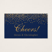 Glam金ゴールド紙吹雪ドックスオンネイビードリンクチケット (裏面)