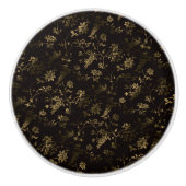 Glam金ゴールド離れパターン セラミックノブ (正面)