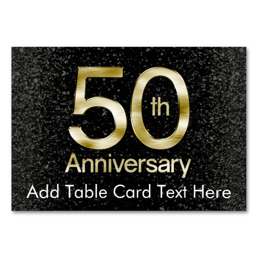 Glam金ゴールド50周年記念 テーブルナンバー (正面)