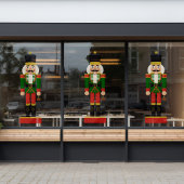 Glam金ゴールド&グリーンナツクラッカー ウィンドウサイン