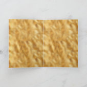 Glam金ゴールド パーソナライズされた カード (内部)