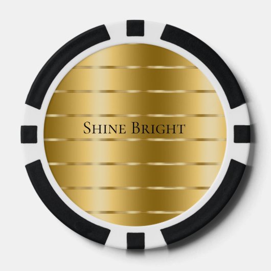 Glam金ゴールド ポーカーチップ (正面)