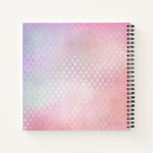 GLAM ガーリー BUCKETリストピンクグリッターカスタム ノートブック (裏面)