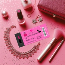  glam ファッションショーパーティーナイトの女の子のチケット