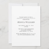 Glam 2021卒業写真招待状 招待状 (裏面)