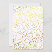 GLAM 21ST誕生日パーティーミニ金ゴールド紙吹雪ブラック 招待状 (裏面)