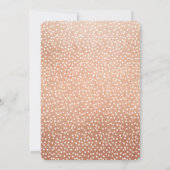 GLAM 30歳の誕生日パーティー ローズゴールドの飾り付け 招待状 (裏面)