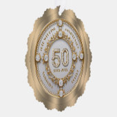 Glam 50周年記念ホワイトダイヤモンドセット金ゴールド オーナメントカード (右)