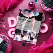 Glam and Funny Go-go Dancing Disco Bachelorette 招待状