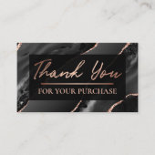 Glam Black Agateご購入いただきありがとうございます 名刺 (正面)